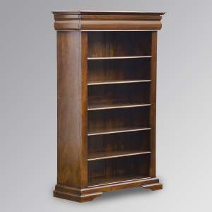 Versailles Elise Bookcase - Five Shelf storage and hidden recessed drawer