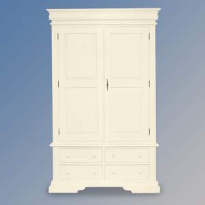 Versailles Double Robe 4 Drawer - French Ivory