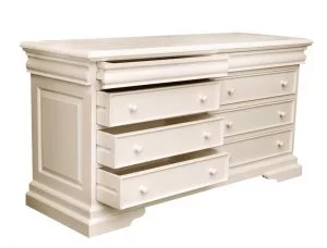 Versailles 8 Drawer Wide Chest - French Ivory