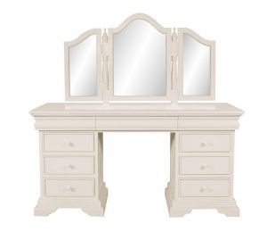 Versailles Dressing Table With Mirror - French Ivory