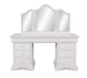 Versailles Dressing Table With Mirror - French White
