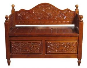 Versailles Carved Ottoman