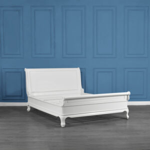 Chantilly Low End Sleigh Bed - French White