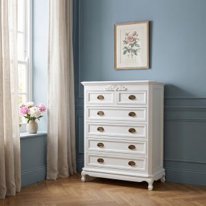 Chantilly 6 Drawer Chest - French White