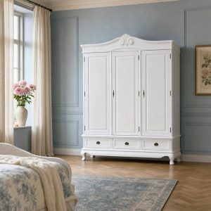 Chantilly Triple Armoire - French White