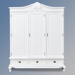 Chantilly Triple Armoire - French White