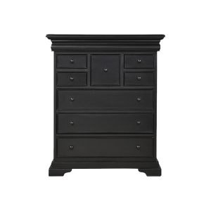 Versailles 9 Drawer Tall Chest - French Noir