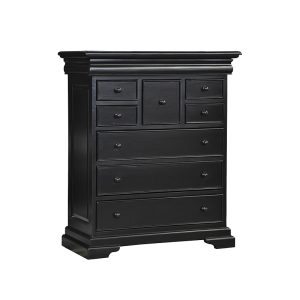 Versailles 9 Drawer Tall Chest - French Noir