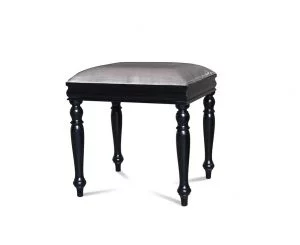 Versailles Dressing Table Stool - French Noir