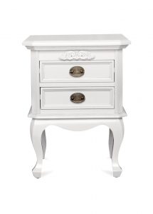 Chantilly Bedside Cabinet - French White