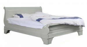 Versailles Low End Sleigh Bed - Pavilion Grey