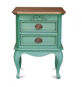 Chantilly Bedside Cabinet - Turquoise