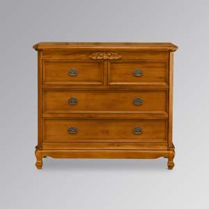 Chantilly 4 Drawer Chest - Nutmeg Colour