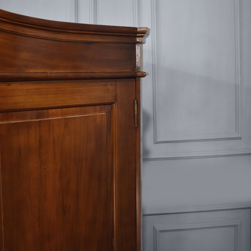 Chantilly Triple Armoire - Solid Doors - Chestnut Colour - Image 9