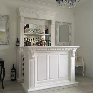 Chateaux Bar Cabinet Set - French White