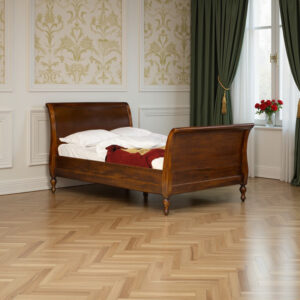 Montparnasse High End Sleigh Bed in Chestnut