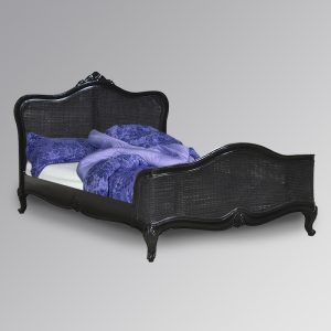 Palais Rattan Bed In French Noir