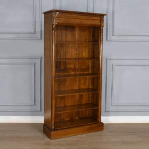 Versailles Open Bookcase - 5 Shelves - Chestnut Colour