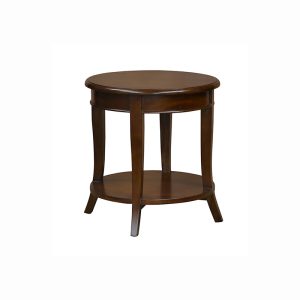 Versailles Circular Side Table - Solid Mahogany Wood