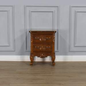 Louis XV Chateau - Bedside Cabinet - Chestnut