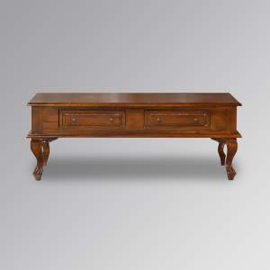 Louis XV Coffee Table - Cabriole Legs - 2 Drawers