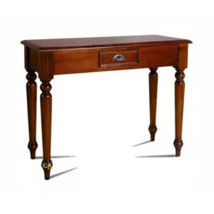Solid Mahogany Console Table Single Drawer
