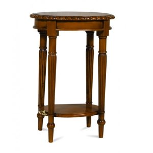Oval Hall Table with Reeded legs