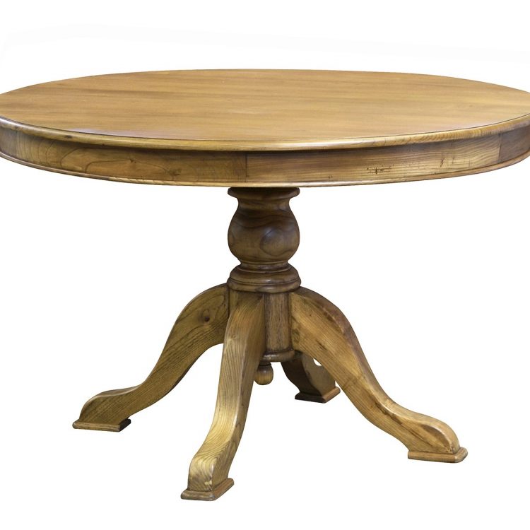 Louis Xv Moulin Round Dining Table in French Oak - Island Furniture Co