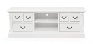 Versailles Wide Screen TV media unit - French White colour