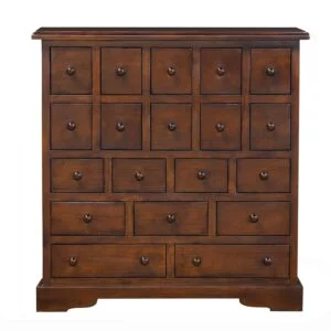 Solid Mahogany 19 Drawer Apothecary Chest