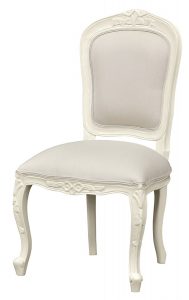 Chantlly Bedroom Side Chair - French Ivory & Oatmeal