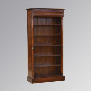 Versailles Open Bookcase - 5 Shelves - Chestnut Colour