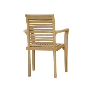 Cavendish Stacking Chair in Natural Teak