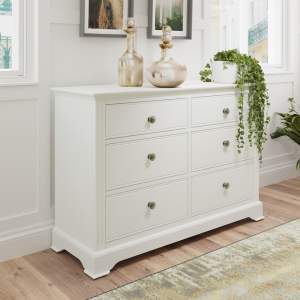 White Furniture – 6 Drawer Chest – Chaumont Collection