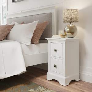 White Furniture - 2 Drawer Bedside Cabinet – Chaumont Collection