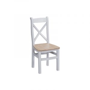 Grey Furniture - Cross Back Chair Wooden - Valencia Collection