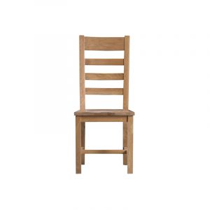 Oak Ladder Back Chair Wooden Seat – Cambridge Collection