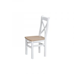 White Furniture – Cross Back Chair Wooden – Valencia Collection