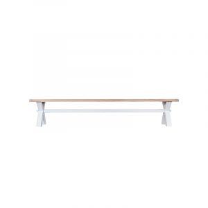 White Furniture – Large Cross Bench – Valencia Collection