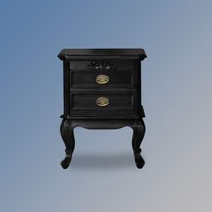 Chantilly Bedside Cabinet in French Noir