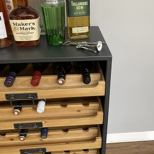 Industrial 5 Shelf Bar with Castor Wheels