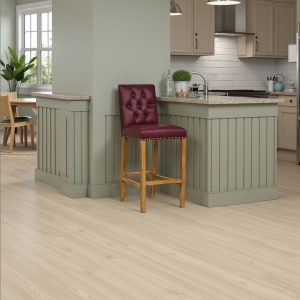 Ashford French Oak Counter / Bar Stool in Oxblood Faux Leather