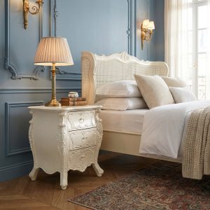 Louis XV Marguerite Bedside Cabinet in French Ivory