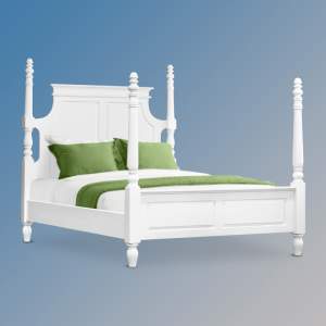 Lexington Four Poster Bed in French White