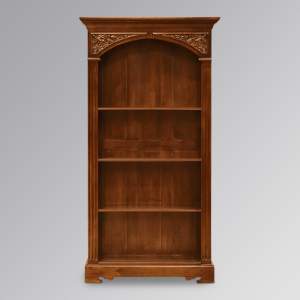 Louis XV Eleanore 3 Shelf bookcase in Chestnut