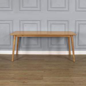 Malmo Retro Rectangular Dining Table - Solid Teak Wood - 180cm