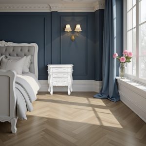 Louis XV Rococo Bedside Cabinet in French White