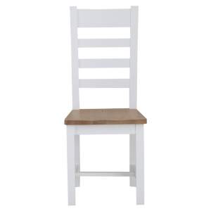 White Furniture - Ladder Back Chair Wooden - Valencia Collection