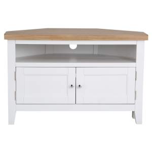 White Furniture - Corner TV Unit - Valencia Collection