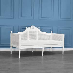 Louis XV - Antoinette Day Bed With White Twill Upholstery